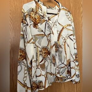 Maternity Chain Print Blouse